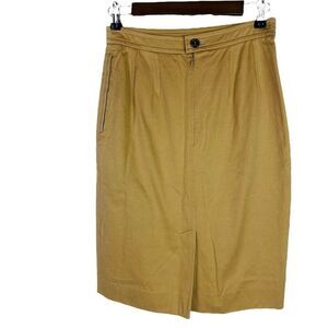 Yves Saint Laurent F38 Riva Gauche Cotton Pencil Skirt